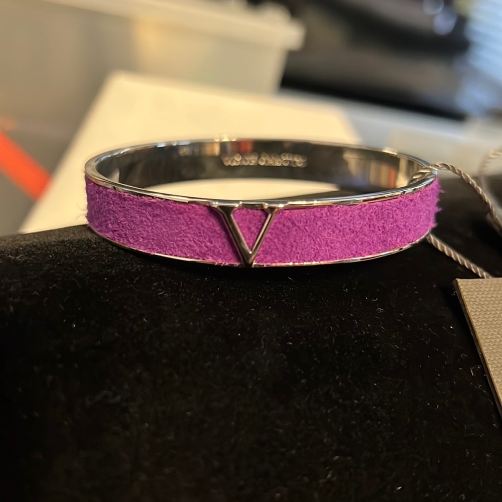 Vince Camuto Leather and Steel Bracelet